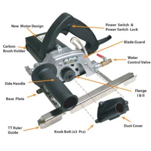 Alpha ESC-125/ESC-225 Electric Wet/Dry Stone Cutter