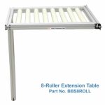 Eight-roller extension table for Alpha Black Belt Rail Saw BBS-012