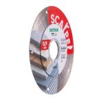 DiStar Scalpel angle view showing ultra-thin diamond cutting rim