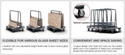 Abaco Nesting Dual Drywall Cart 049 - On Page