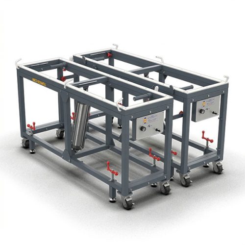 Abaco Dual Polished Flip Table 7422 for stone slab polishing and cutting