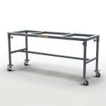 Abaco Flexible Work Table 8328 4-Wheels for slab fabrication support