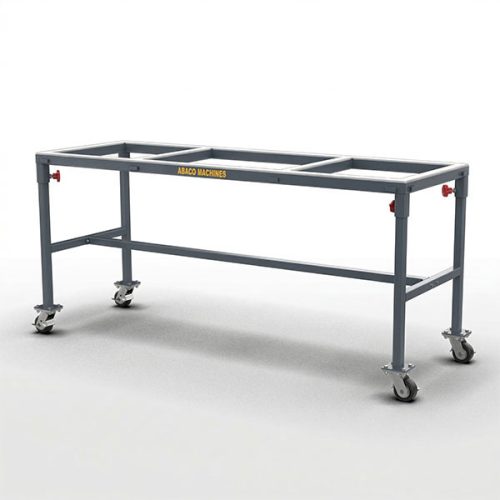 Abaco Flexible Work Table 8328 4-Wheels for slab fabrication support