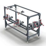 Abaco Miter Set Clamp 150 for positioning and joining stone slabs
