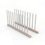 Abaco QLI Universal Slab Rack 010 Pro Galvanized for stone slab storage