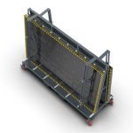 Abaco Oversized Glass Transport Cart 11879 - Imagen Gallery
