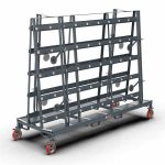 Abaco Oversized Glass Transport Cart 11879 for oversized glass sheet transport