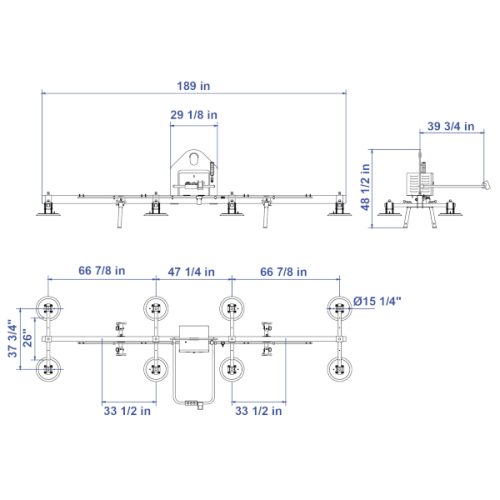 AEVLP8-2000 Electric Vacuum Lifter - Imagen Gallery - Plans