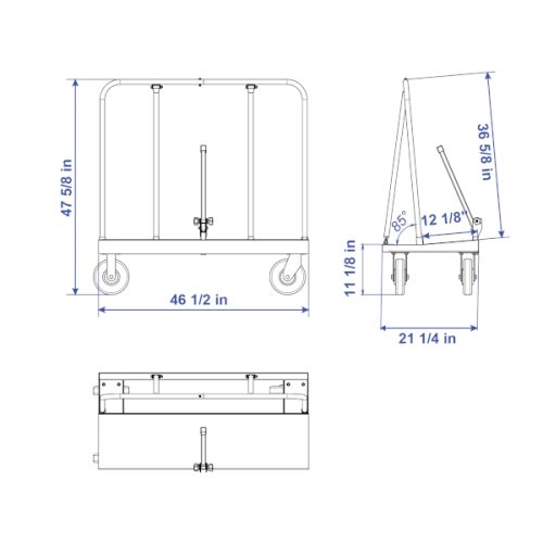 Aardwolf DWT-1180 Dry Wall Trolley - Imagen Gallery 2 - Plans