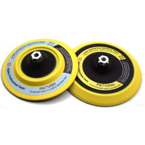 Alpha PlasterKing Backer Pad for pool plaster polishing with M10 reverse thread.