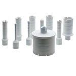 Alpha Vacuum-Brazed Core Bit for granite and porcelain drilling.