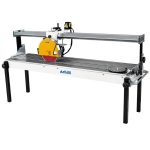 Achilli TAG PL 200 rail wet saw for cutting stone, porcelain, ceramic, glass, and concrete