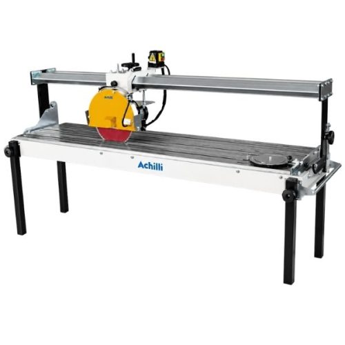 Achilli TAG PL 200 rail wet saw for cutting stone, porcelain, ceramic, glass, and concrete