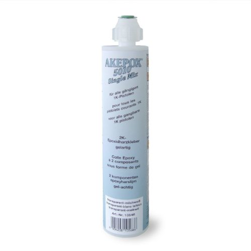Akemi Akepox 5010 Single Mix Cartridge gel construction adhesive for natural and artificial stone bonding.