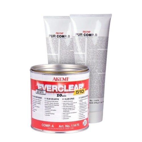 Akemi EVERCLEAR 510 knife-grade 10 min adhesive for light-colored stone