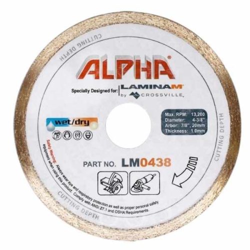 Alpha Crossville Laminam Blade LM0438 for porcelain thin panel cutting