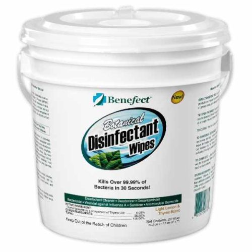 Benefect botanical disinfectant wipes for restoration cleaning