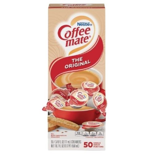 Coffee Mate Creamer Mini Cups for hot and cold beverages