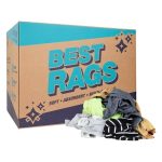 Colored cotton fleece rags for cleaning and restoration cleanup