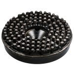Cyclone Cluster Puck concrete grinding tool for adhesive removal and surface preparation.