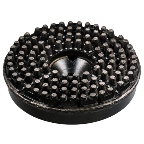 Cyclone Cluster Puck concrete grinding tool for adhesive removal and surface preparation.