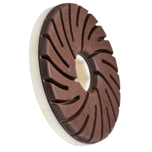 Cyclone Copper Edge Wheel for auto edge machines on granite and engineered stone.