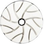 Cyclone S Hybrid Wheels for straight and bullnose edge polishing on multi-head machines.