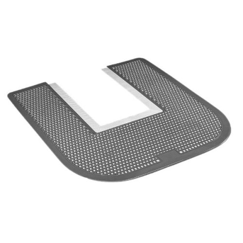 Disposable urinal floor mat with non-slip backing