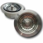 Brushed Nickel disposal flange for standard 3-1/2 inch sink drain holes