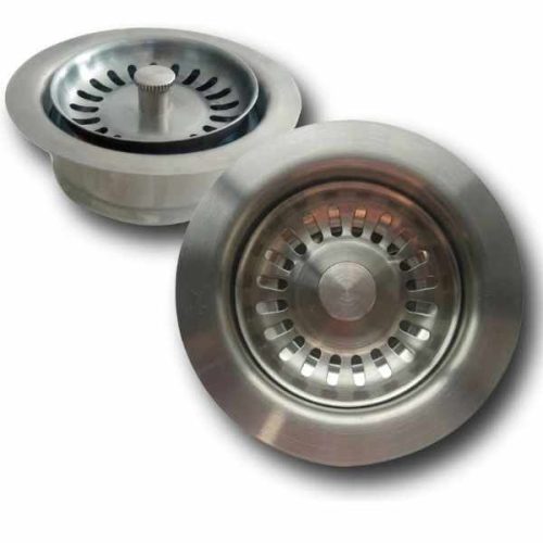 Brushed Nickel disposal flange for standard 3-1/2 inch sink drain holes