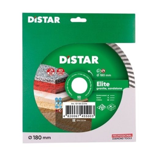 DiStar Elite Turbo 7 inch diamond blade for cutting colored granite