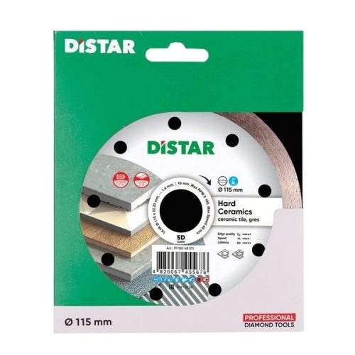 DiStar Hard Ceramics 4.5″ diamond blade for cutting ceramic tile and porcelain gres