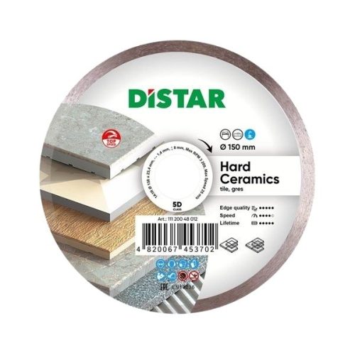 DiStar Hard Ceramics 6 inch diamond blade for wet cutting ceramic tile and porcelain gres