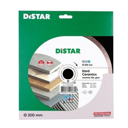 DiStar Hard Ceramics 8 inch diamond blade for wet cutting ceramic tile and porcelain gres