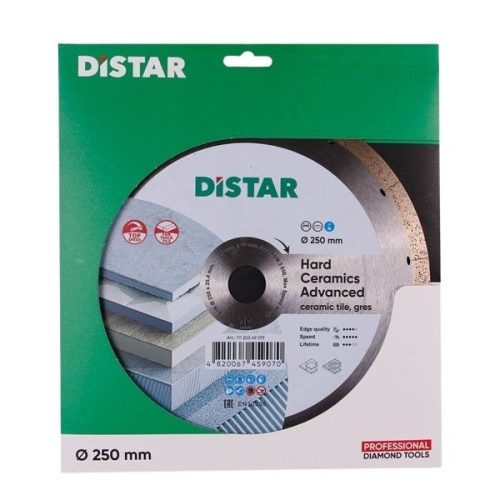 DiStar Hard Ceramics Advanced 10 inch diamond blade for wet cutting thick porcelain gres