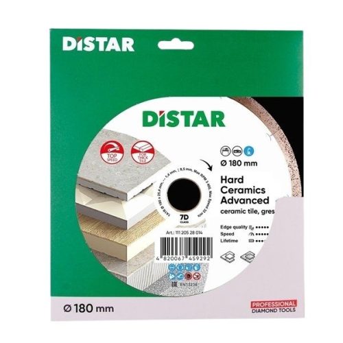 DiStar Hard Ceramics Advanced 7 inch diamond blade for wet cutting thick porcelain gres
