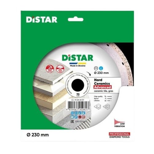 DiStar Hard Ceramics Advanced 9 inch diamond blade for wet cutting thick porcelain gres