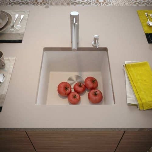 DuraGranit single bowl granite sink 106 in Iceberg finish