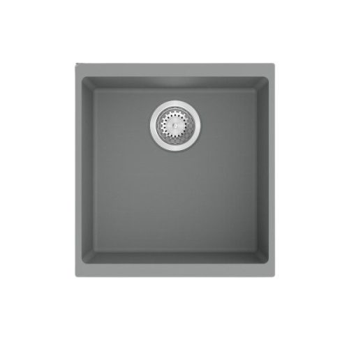 DuraGranit single bowl granite sink in Gray Moon finish