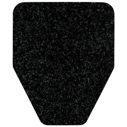 E3 black urinal floor mat with non-slip backing