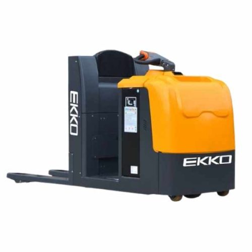EKKO EPC30A center-controlled rider pallet jack for warehouse material handling