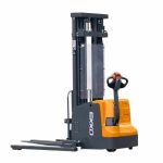 EKKO EB20E electric straddle stacker for warehouse handling