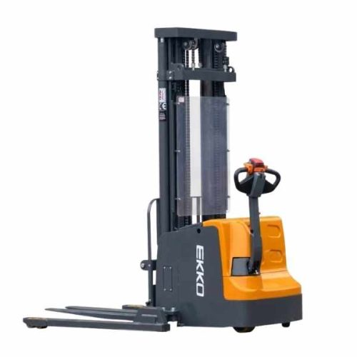 EKKO EB20E electric straddle stacker for warehouse handling