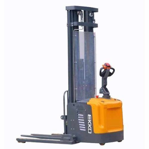 EKKO EB16EA full powered straddle stacker for warehouse handling