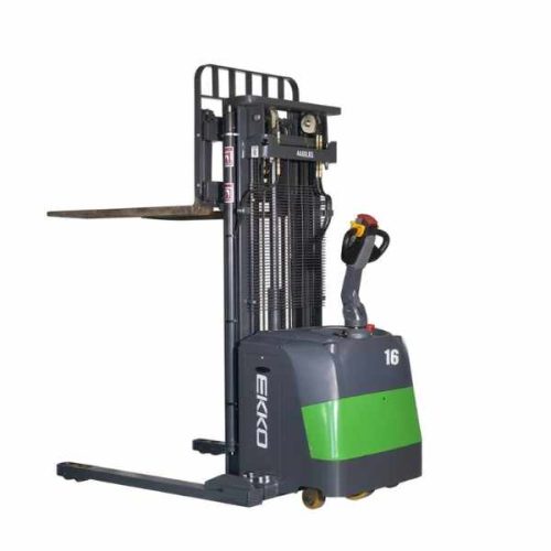 EKKO EB16EAS-189Li lithium straddle stacker for warehouse handling