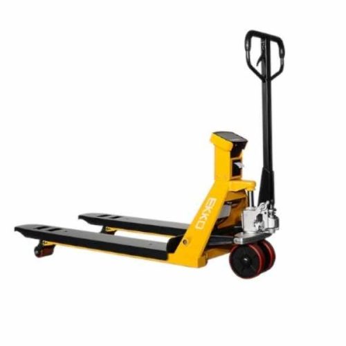 EKKO A25WL manual pallet jack with scale and printer for warehouse handling