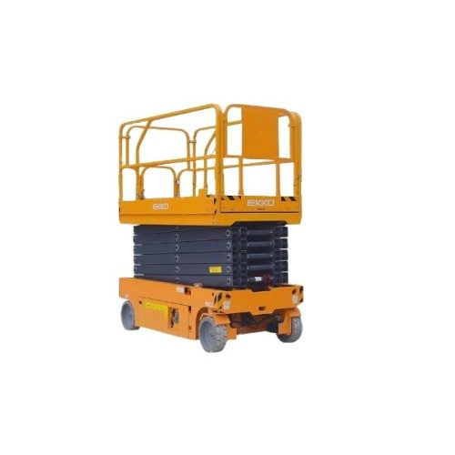 EKKO ES100E scissor aerial work platform for lifting and load transport