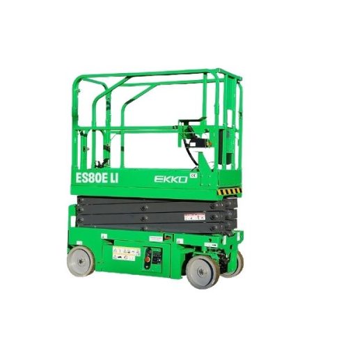 EKKO ES80E-Li scissor aerial work platform for lifting and load transport