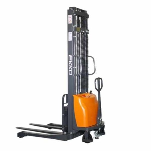 EKKO EA15A semi-electric straddle stacker for warehouse handling