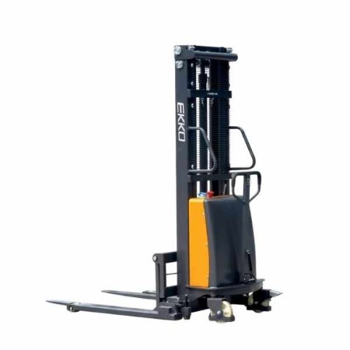 EKKO EA15B semi-electric straddle stacker for warehouse handling